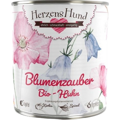 HerzensHund Blumenzauber mit Bio Huhn 800 g