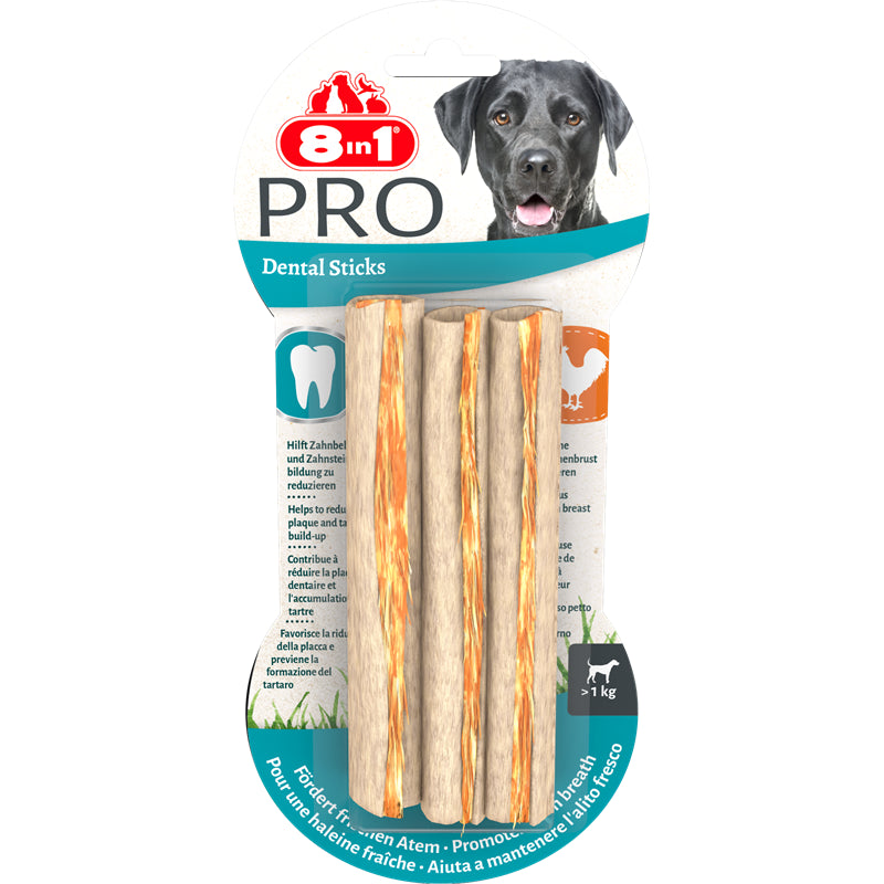 8in1 Delights Kausticks Pro Dental Chicken     3 Stück