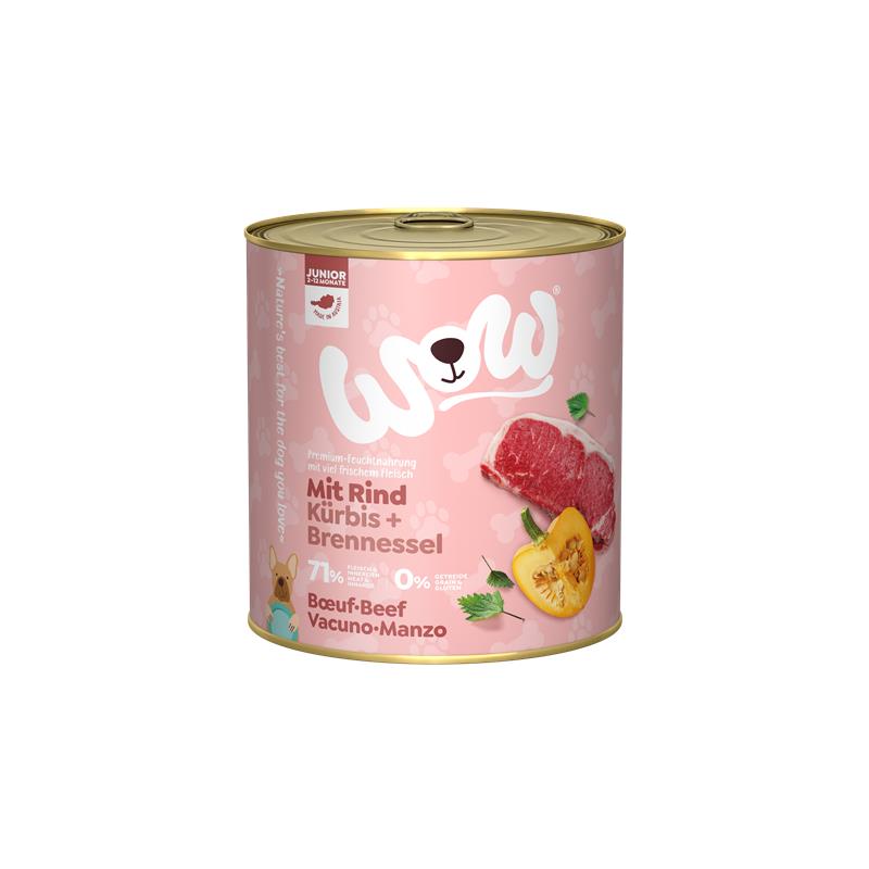 Wow Dog Dose Junior Rind 800g
