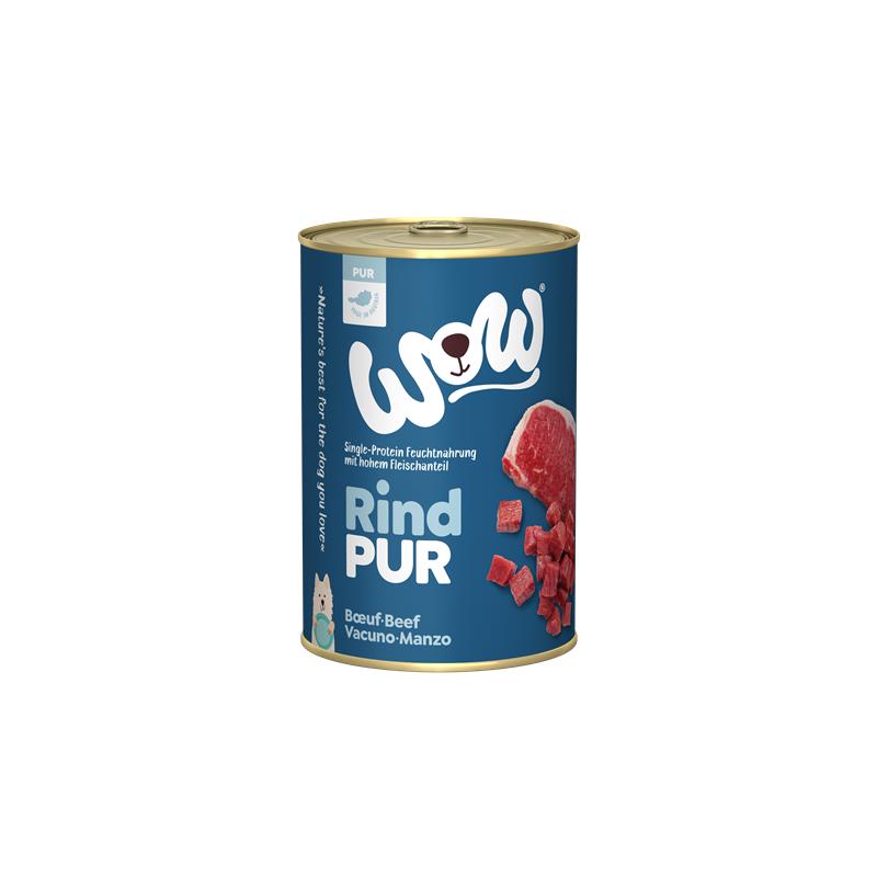 Wow Dog Dose Adult Pur Rind 400g