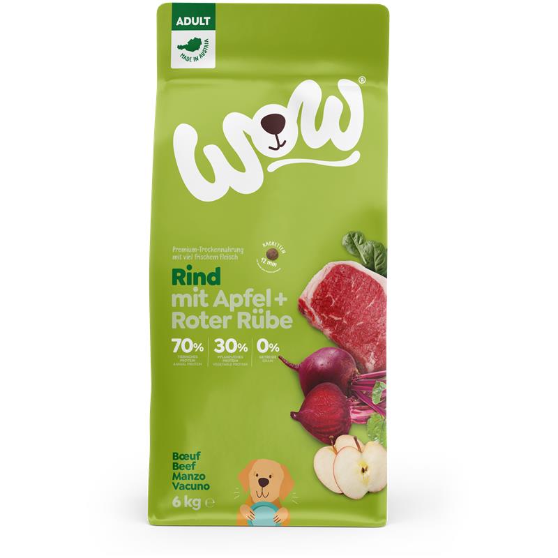 Wow Dog Trocken Adult Rind