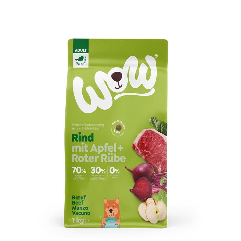 Wow Dog Trocken Minis Adult Rind
