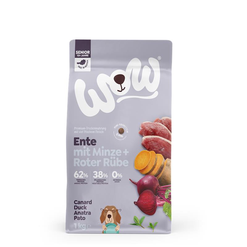 Wow Dog Trocken Minis Senior Ente