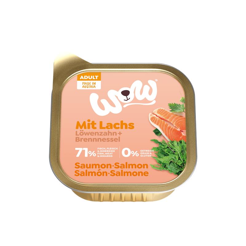 Wow Dog Schale Adult Lachs 150g