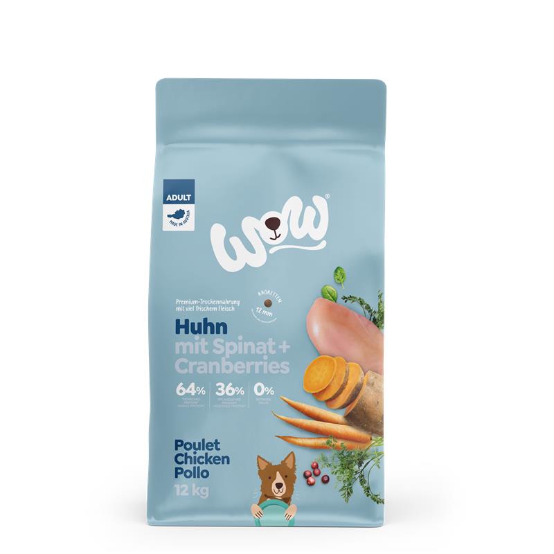 Wow Dog Trocken Adult Huhn