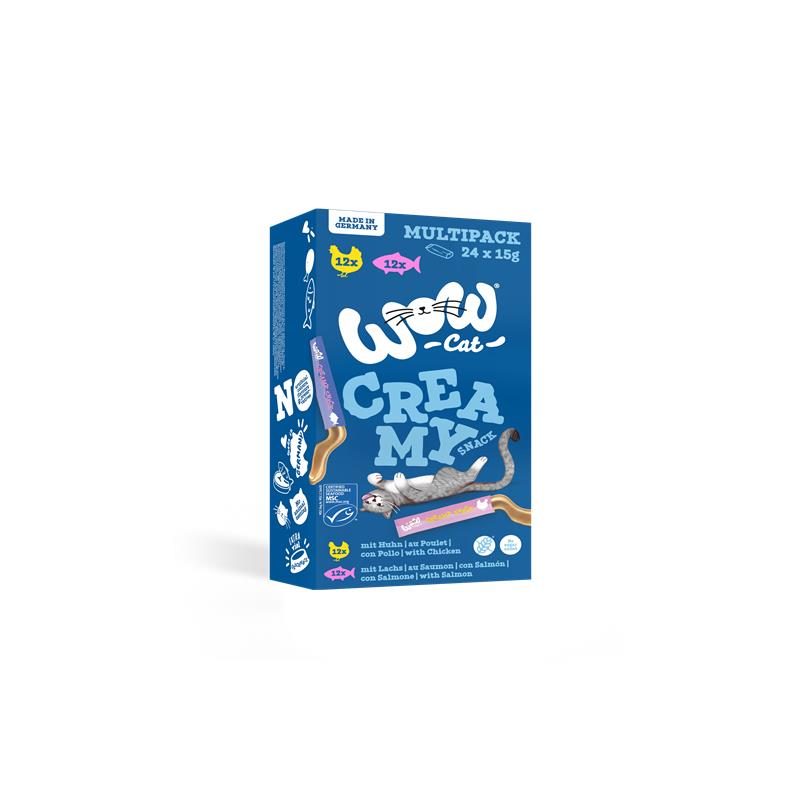 Wow Cat Creamy Snack Multipack 360 g