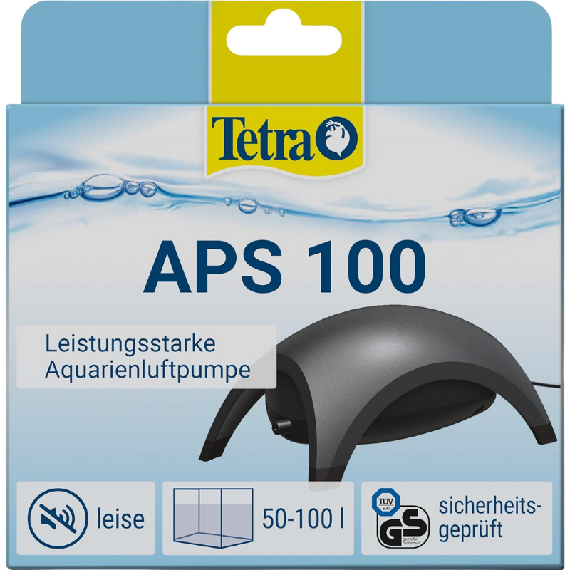 [Räumungsverkauf] Tetra Aquarienluftpumpe - Edition Black - APS 100