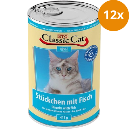 BTG Classic Cat Dose Stückchen mit Fisch 415 g