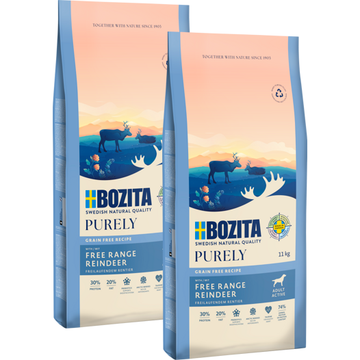 Bozita Dog Purely Adult Active mit Rentier