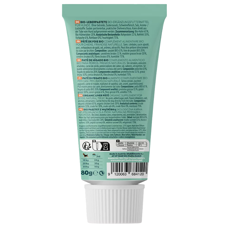 Wow Dog Bio Leberpastete in der Tube 80g