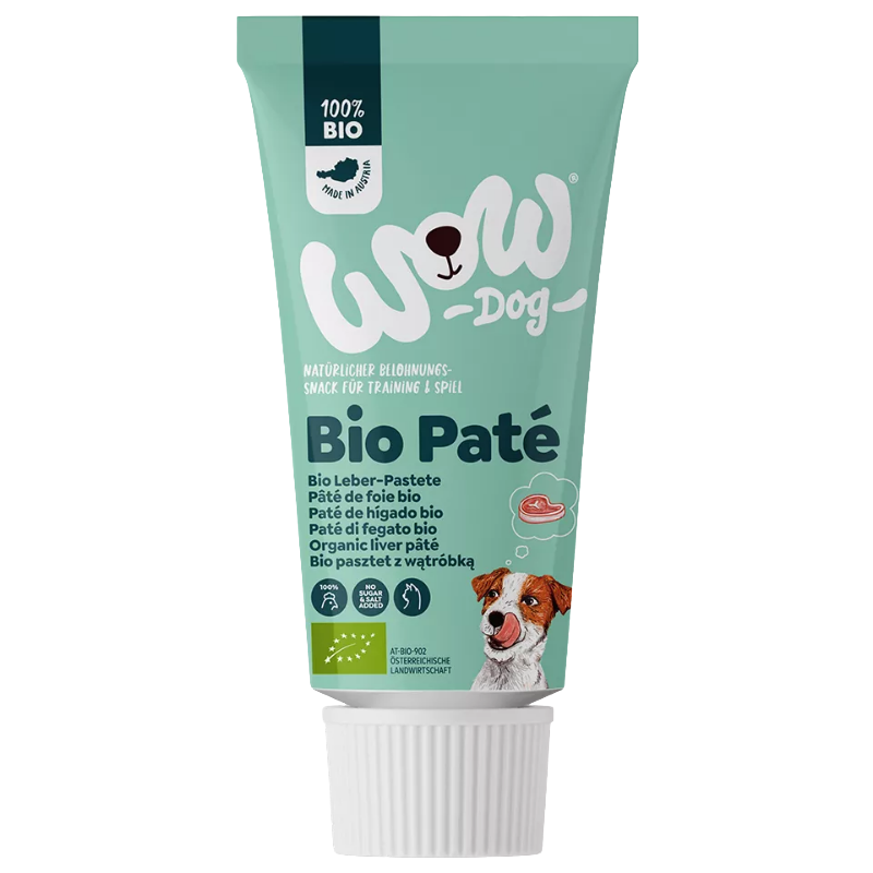 Wow Dog Bio Leberpastete in der Tube 80g