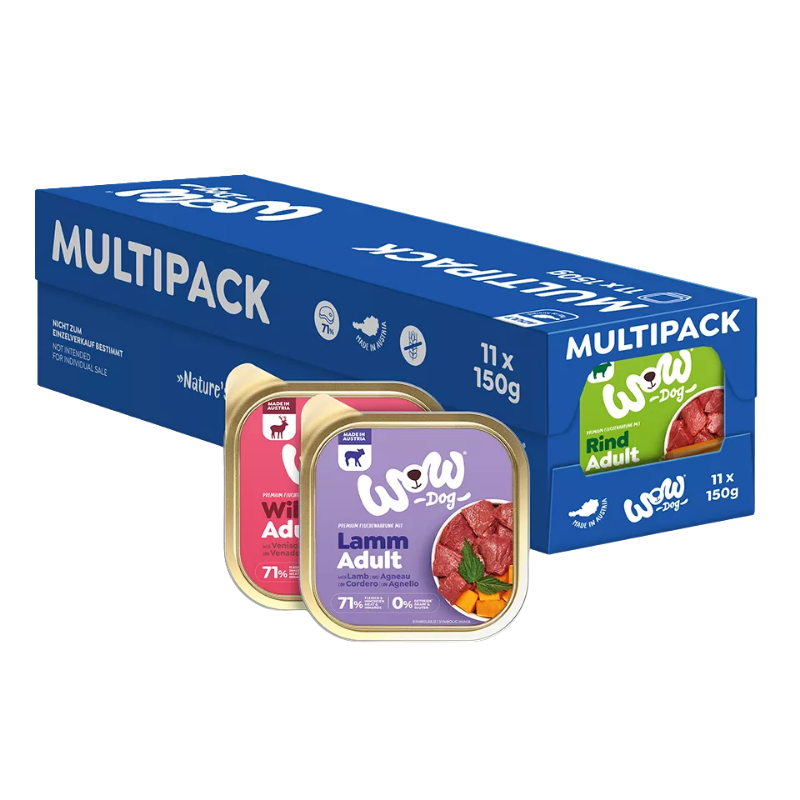 Wow Dog Schale Adult Multipack 11x150g