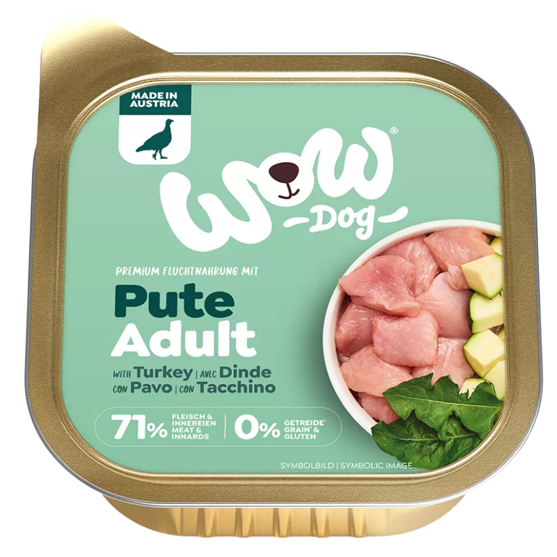 Wow Dog Schale Adult Pute 150g