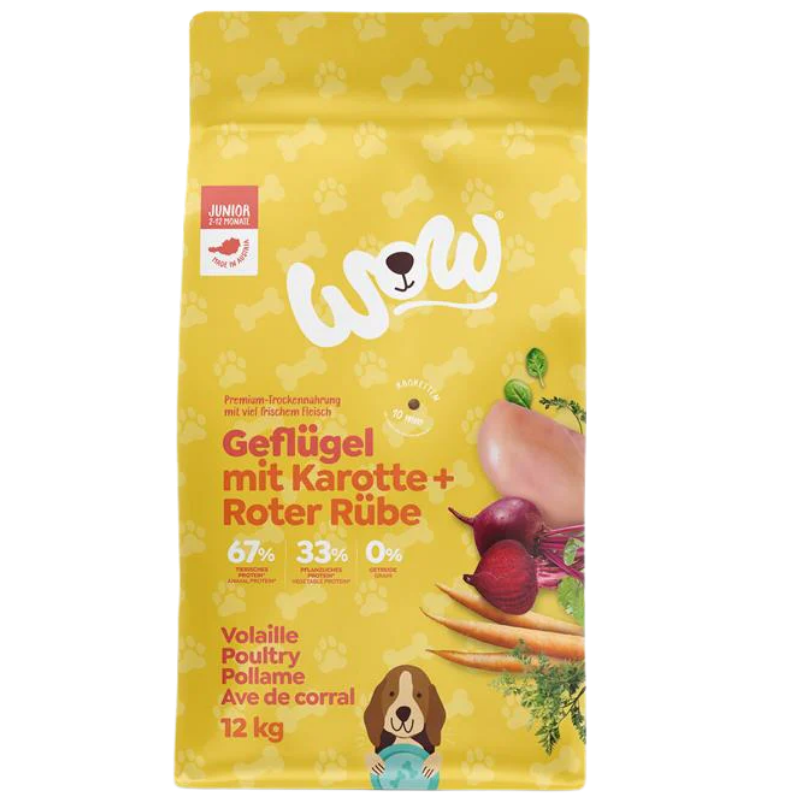 Wow Dog Trocken Junior Geflügel