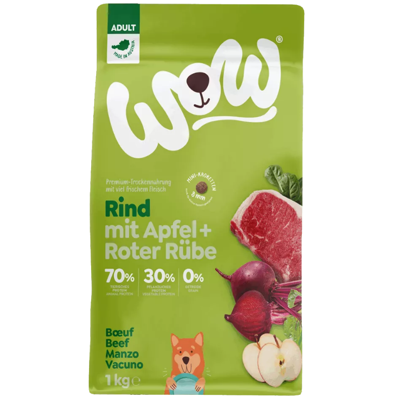 Wow Dog Trocken Minis Adult Rind
