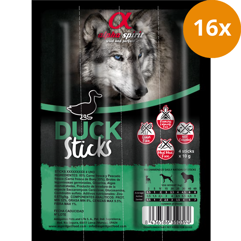 alpha spirit Ristra Stick Ente 40 g