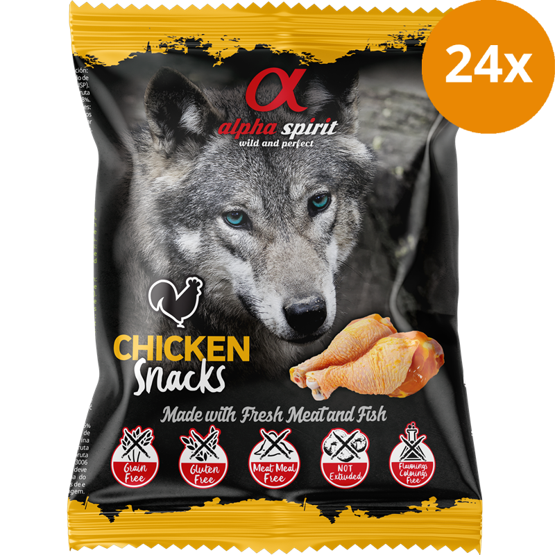 alpha spirit Snacks Bag gewürfelt Huhn 50 g