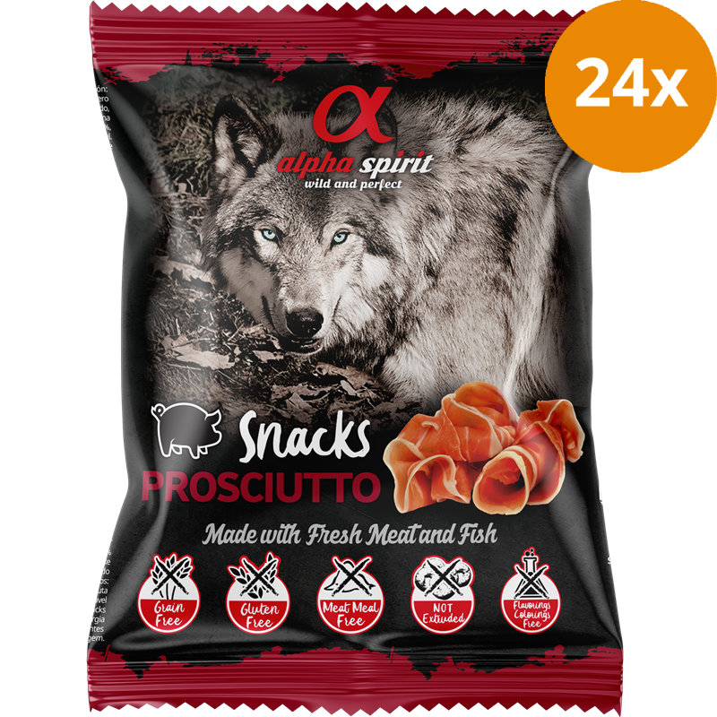 alpha spirit Snacks Bag gewürfelt Prosciutto 50 g