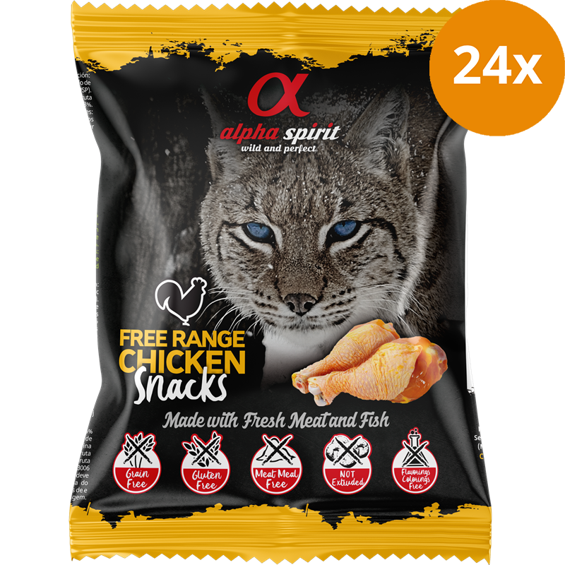 alpha spirit Snacks gewürfelt Freiland Huhn 50 g