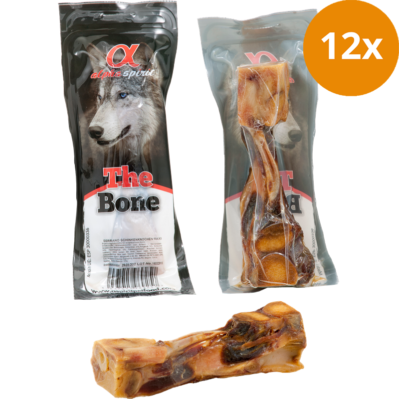 alpha spirit The Bone Serrano Schinkenknochen maxi 400 g