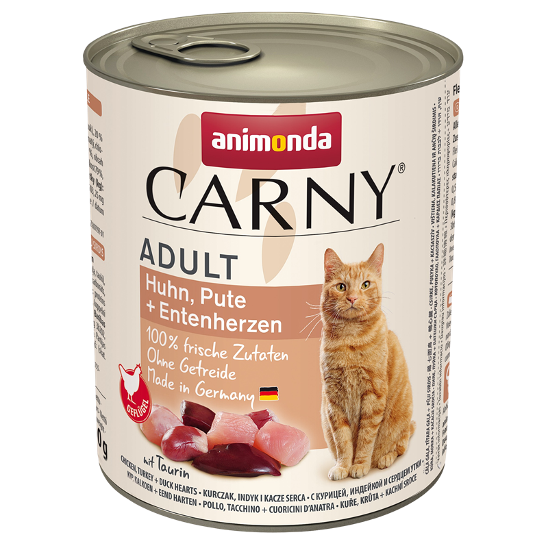 animonda Carny Adult Huhn, Pute & Entenherzen 800 g