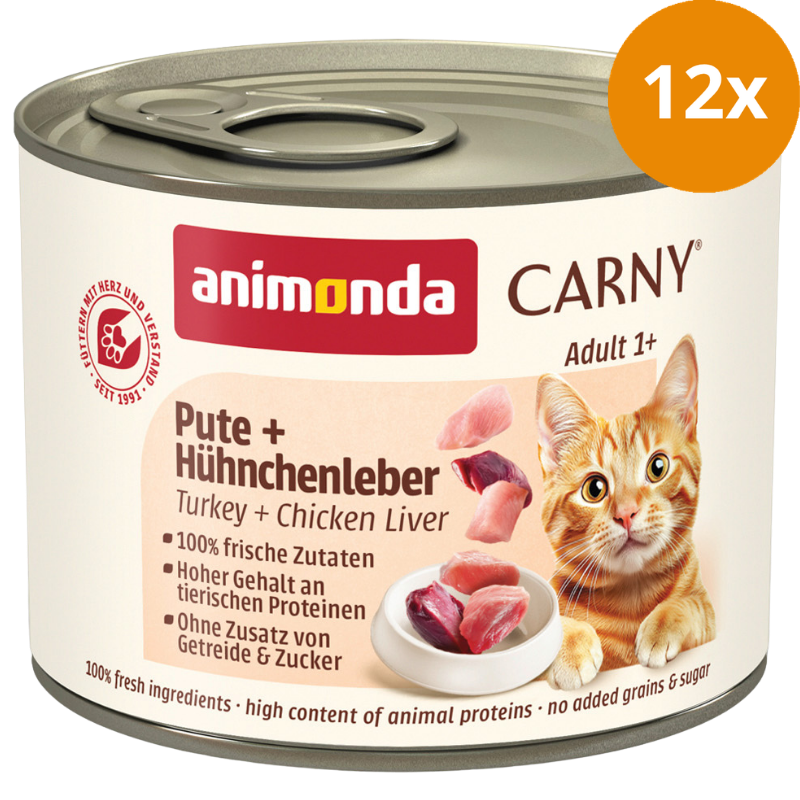 animonda Carny Adult Pute & Hühnchenleber 200 g