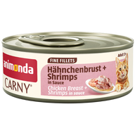 Animonda Cat Carny Fine Fillets Adult Hühnchenbrust & Shrimps in Sauce 60 g