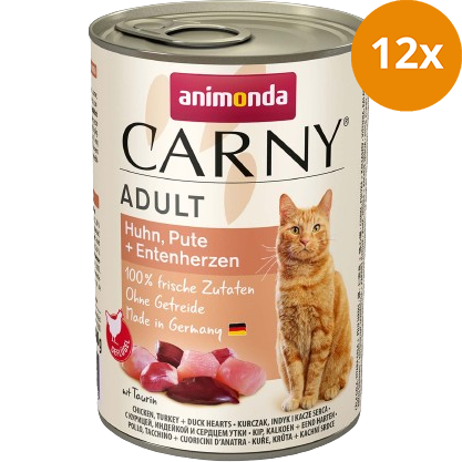 animonda Carny Huhn, Pute + Entenherzen 400g