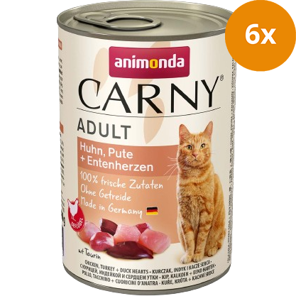 animonda Carny Huhn, Pute + Entenherzen 400g