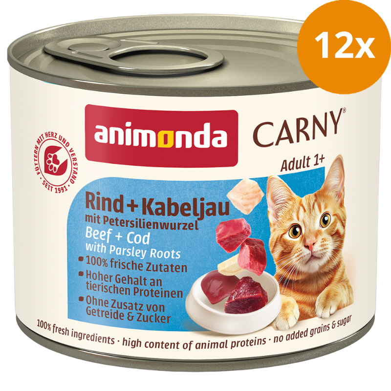 animonda Carny Rind, Kabeljau + Petersilienwurzel 200 g