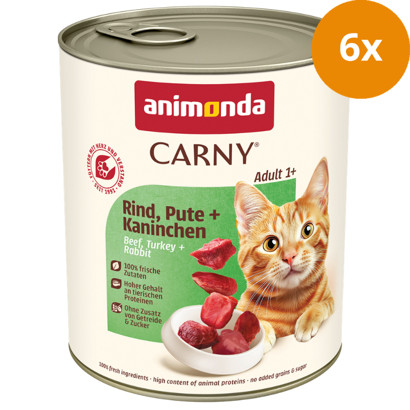 animonda Carny Rind, Pute + Kaninchen 800 g