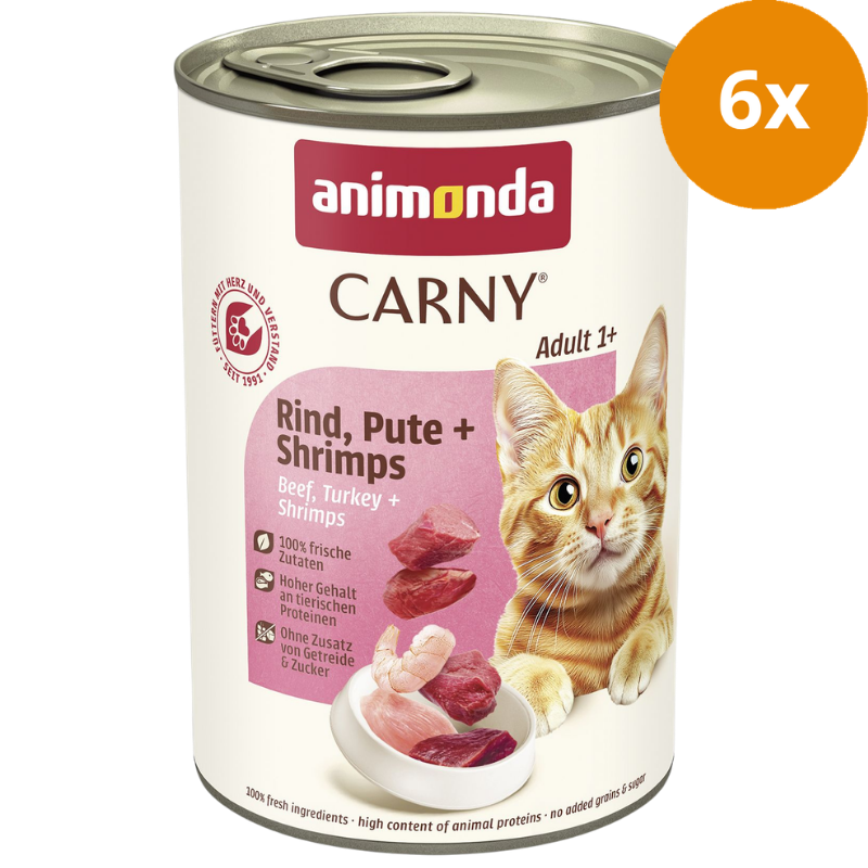 animonda Carny Rind, Pute + Shrimps 400 g