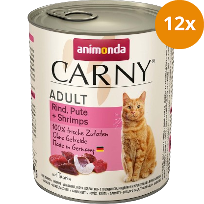 animonda Carny Rind, Pute + Shrimps 800 g