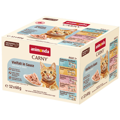 Animonda Cat Carny Fine Fillets Adult Vielfalt in Sauce 12 x 60 g