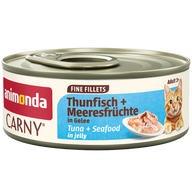 Animonda Cat Carny Fine Fillets Adult Thunfisch & Meeresfrüchte in Gelee 60 g