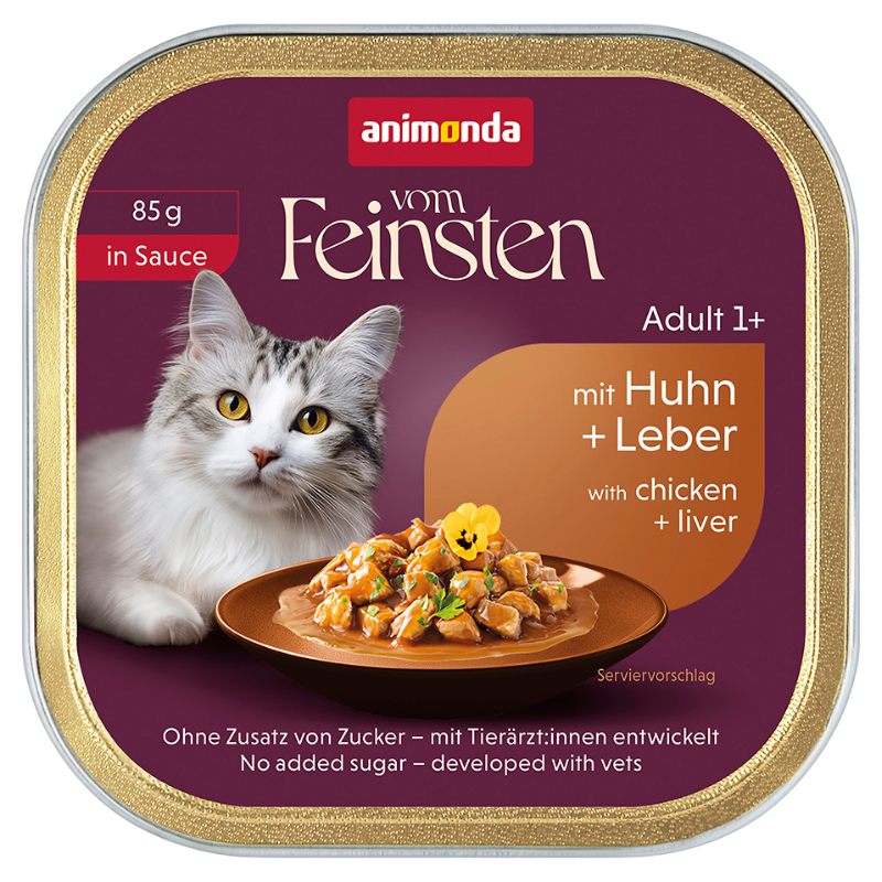 Animonda Cat vom Feinsten in Sauce Adult mit Huhn & Leber 85 g