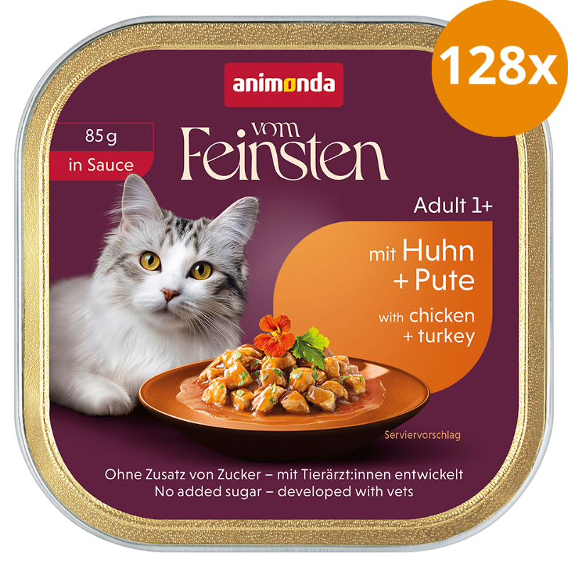 Animonda Cat vom Feinsten in Sauce Adult mit Huhn & Pute 85 g