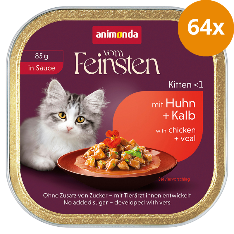 Animonda Cat vom Feinsten in Sauce Kitten mit Huhn & Kalb 85 g