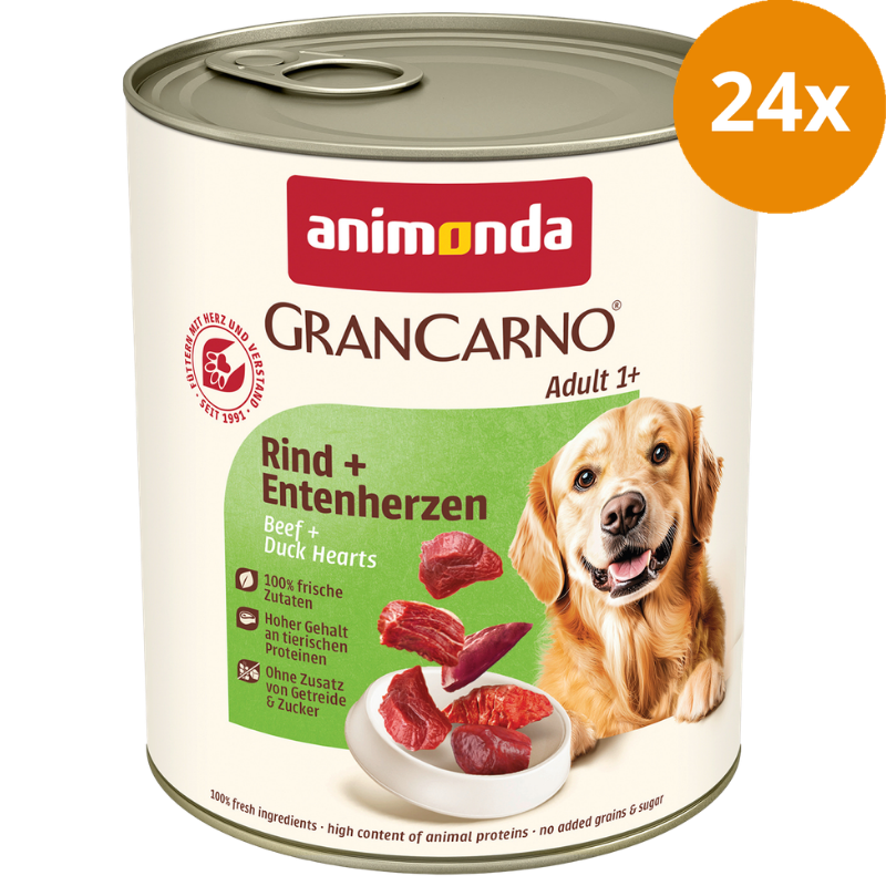animonda GranCarno Adult Rind & Entenherzen 800 g