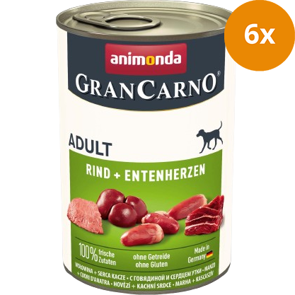 animonda GranCarno Adult Rind & Entenherzen 800 g