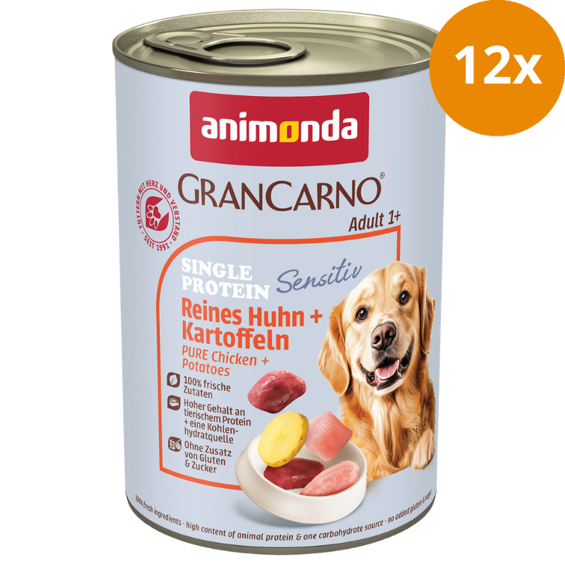 animonda GranCarno Adult Sensitiv Reines Huhn & Kartoffeln 400 g