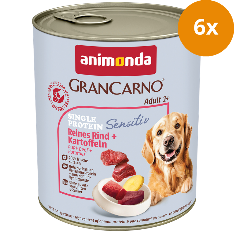 animonda GranCarno Adult Sensitiv Reines Rind & Kartoffeln 800 g