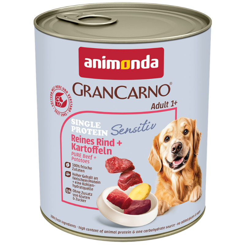 animonda GranCarno Adult Sensitiv Reines Rind & Kartoffeln 800 g