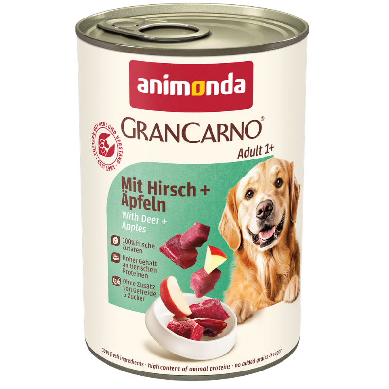 animonda GranCarno Adult mit Hirsch & Äpfeln 400 g