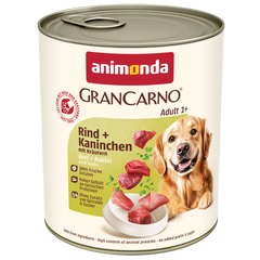 animonda GranCarno Adult Rind & Kaninchen mit Kräutern 800 g