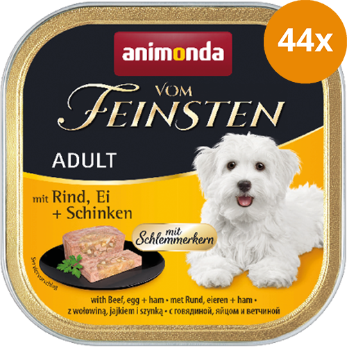 animonda Vom Feinsten Adult mit Schlemmerkern Rind, Ei + Schinken 150 g