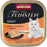 animonda Vom Feinsten mit Schlemmerkern Huhn, Lachsfilet & Spinat 100 g