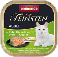 animonda Vom Feinsten mit Schlemmerkern Pute, Hühnchenbrust & Kräuter 100 g