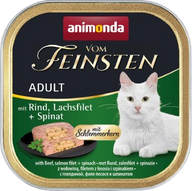 animonda Vom Feinsten mit Schlemmerkern Rind, Lachsfilet & Spinat 100 g