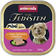 Animonda vom Feinsten Mini Senior mit Huhn, Kaninchen &  Basilikum 100 g
